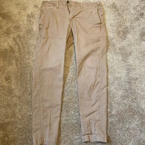 American Eagle athletic fit khaki pants